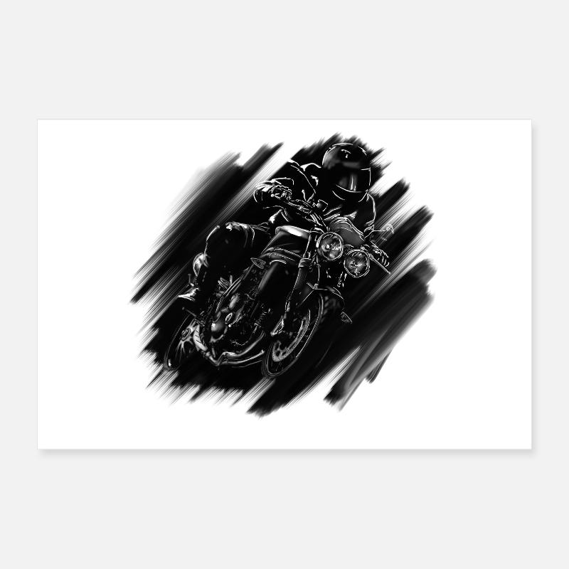 motorcycle Poster 30 x 20 cm