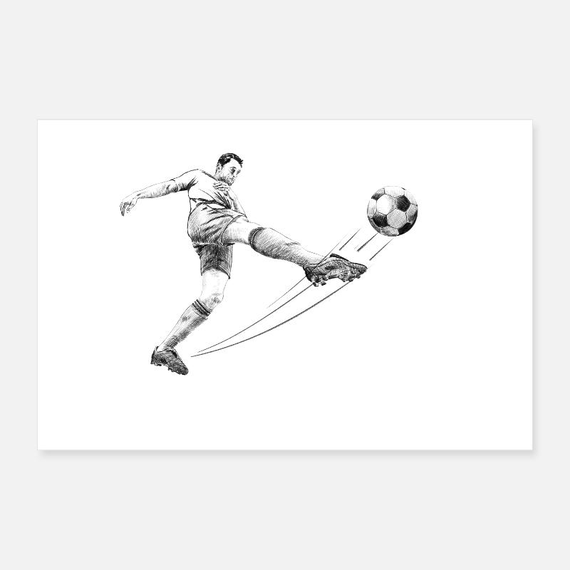 soccer player Poster 30 x 20 cm