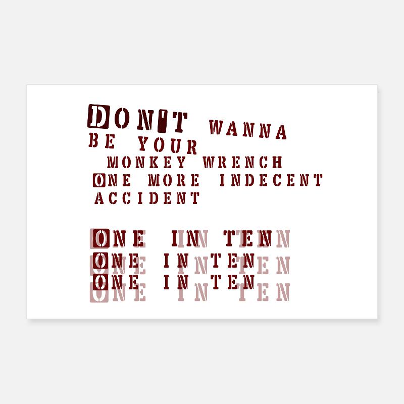 Monkey Wrench - Foo Fighters Poster 30x20 cm