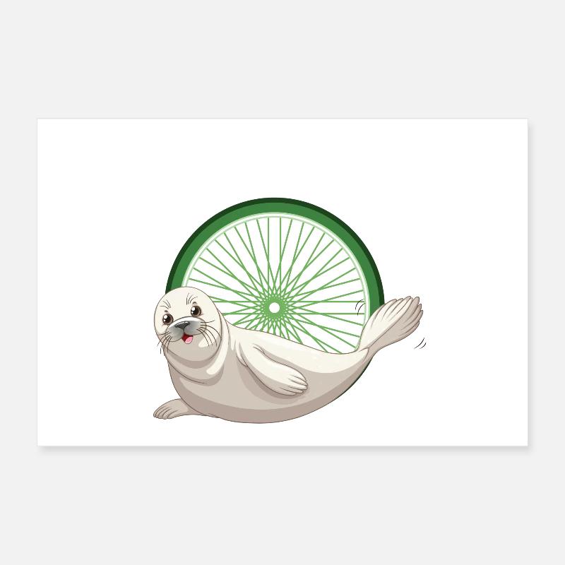 Waddenzee tshirt 2 Poster 12" x 8" (30x20 cm)