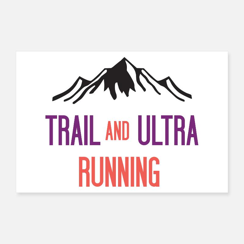 Trail et Ultra Running Poster 30 x 20 cm
