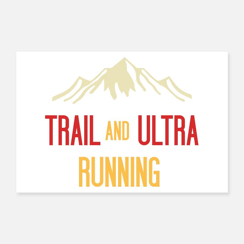 Trail et Ultra Running Poster 30 x 20 cm