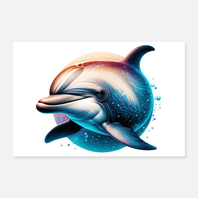 Dauphin Poster 30 x 20 cm