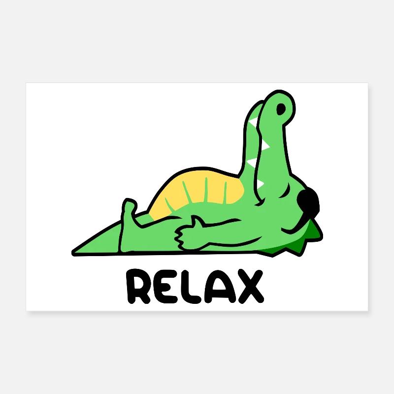 Crocodile relax Poster 30 x 20 cm