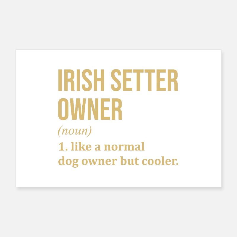 Irish Setter Poster 12" x 8" (30x20 cm)