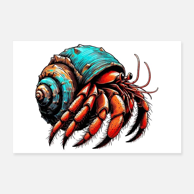 Bernard l'ermite Poster 30 x 20 cm