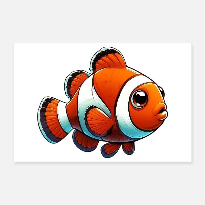 Clownfish Poster 12" x 8" (30x20 cm)