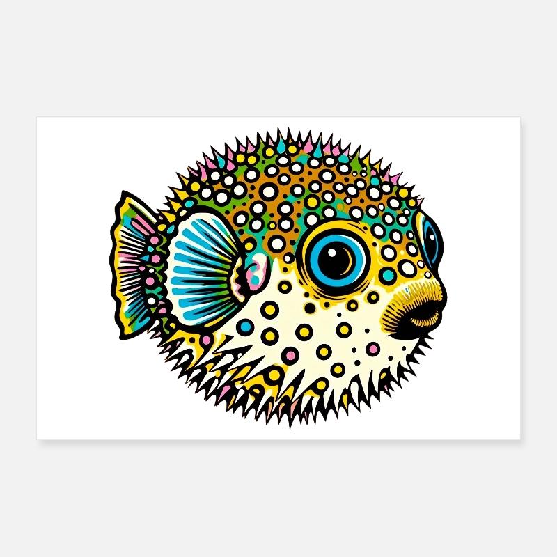 Blowfish Poster 30 x 20 cm