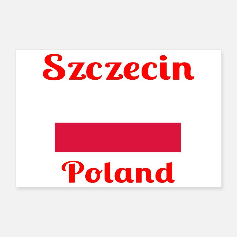 Szczecin Pologne - Imprimés élégants Poster 30 x 20 cm