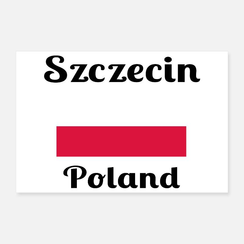 Szczecin Pologne - Imprimés élégants Poster 30 x 20 cm