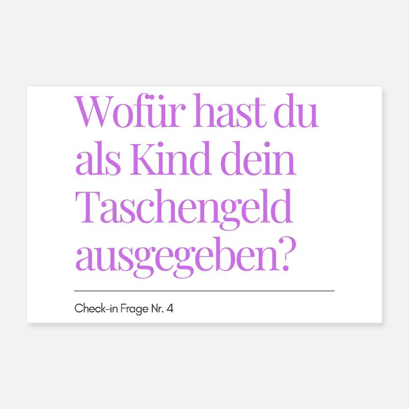 Question n° 4 sur l’enregistrement Poster 30 x 20 cm