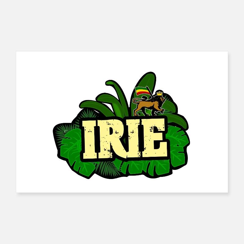 Reggae Irie Poster 12" x 8" (30x20 cm)