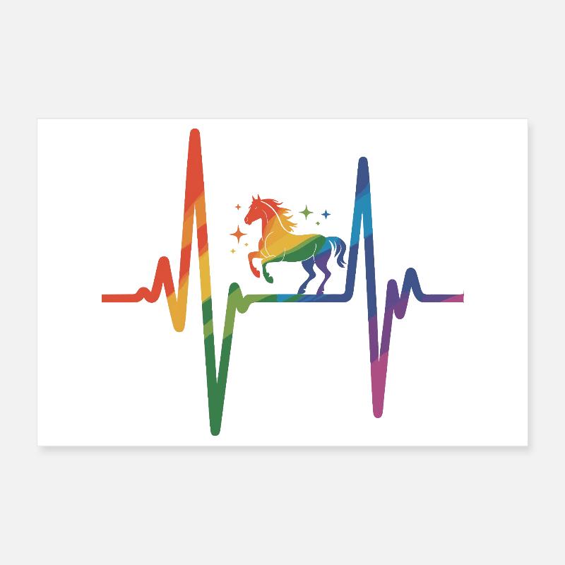 Cheval Poster 30 x 20 cm