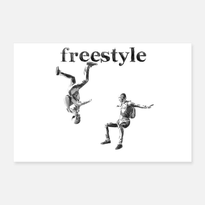 Nage libre Poster 30 x 20 cm