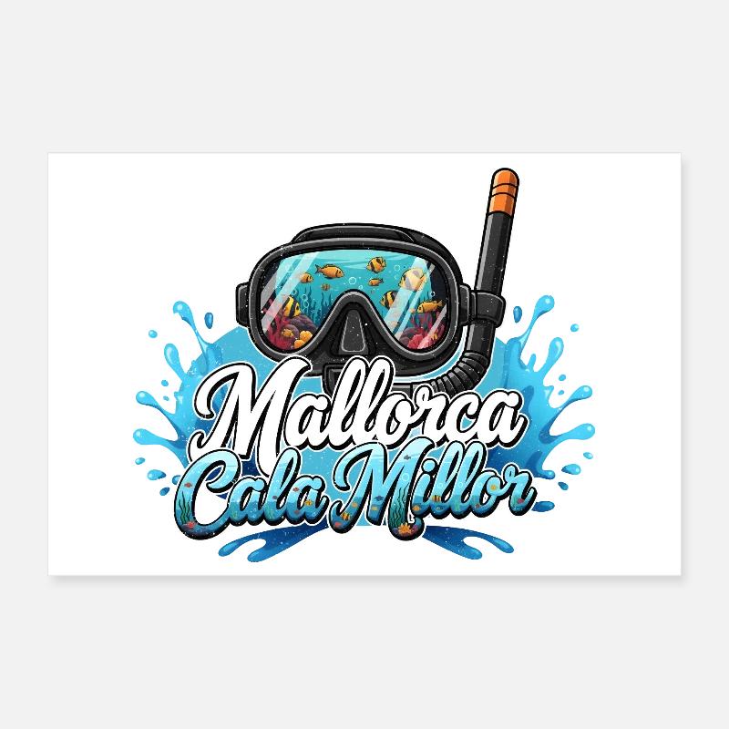 Plongée de rêve Cala Millor Poster 30 x 20 cm