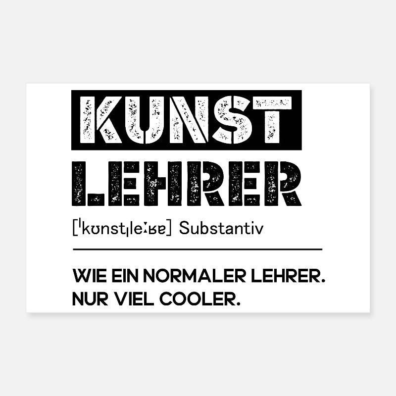 Professeur d’art comme un professeur normal, mais beaucoup plus cool Poster 30 x 20 cm