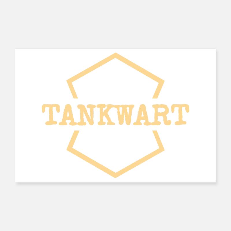 Travail de pompiste Poster 30 x 20 cm