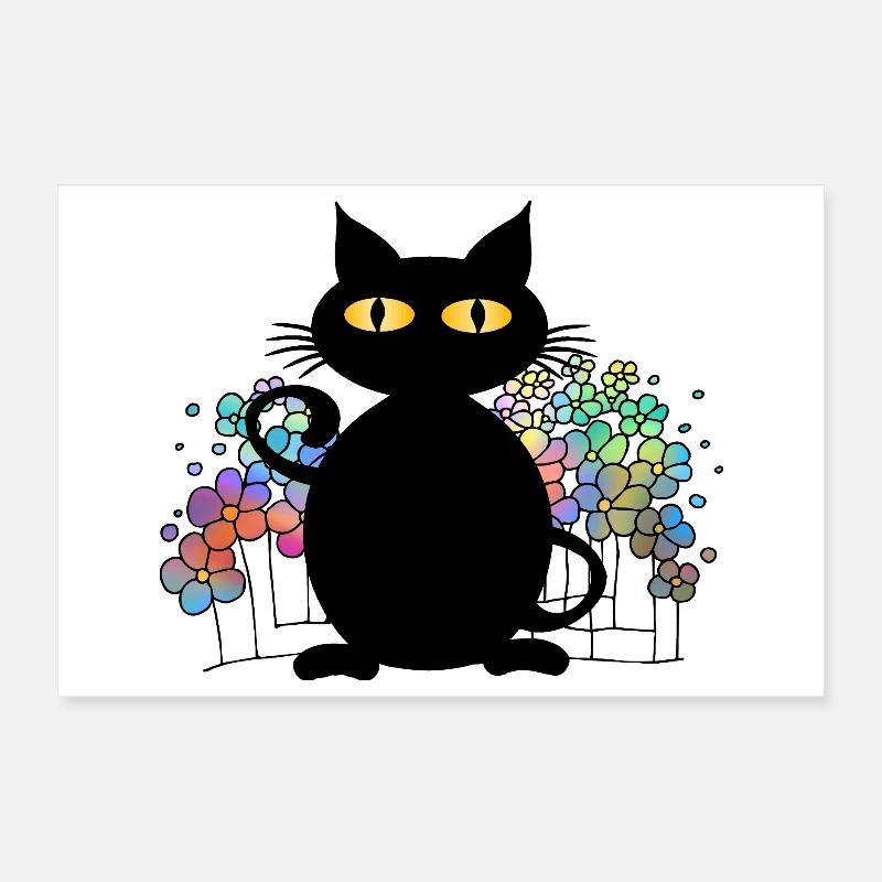 chat Poster 30 x 20 cm
