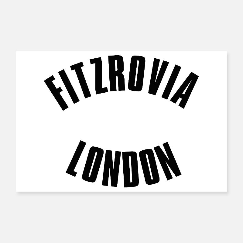 Fitzrovia Londres dans un arc Poster 30 x 20 cm