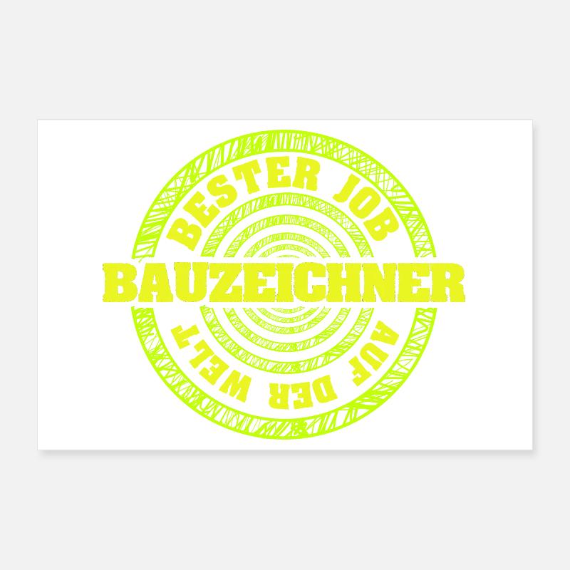 Gift for draftsman Poster 12" x 8" (30x20 cm)