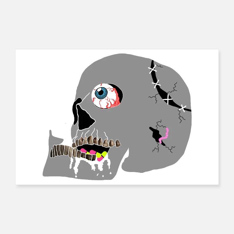 crâne Poster 30 x 20 cm