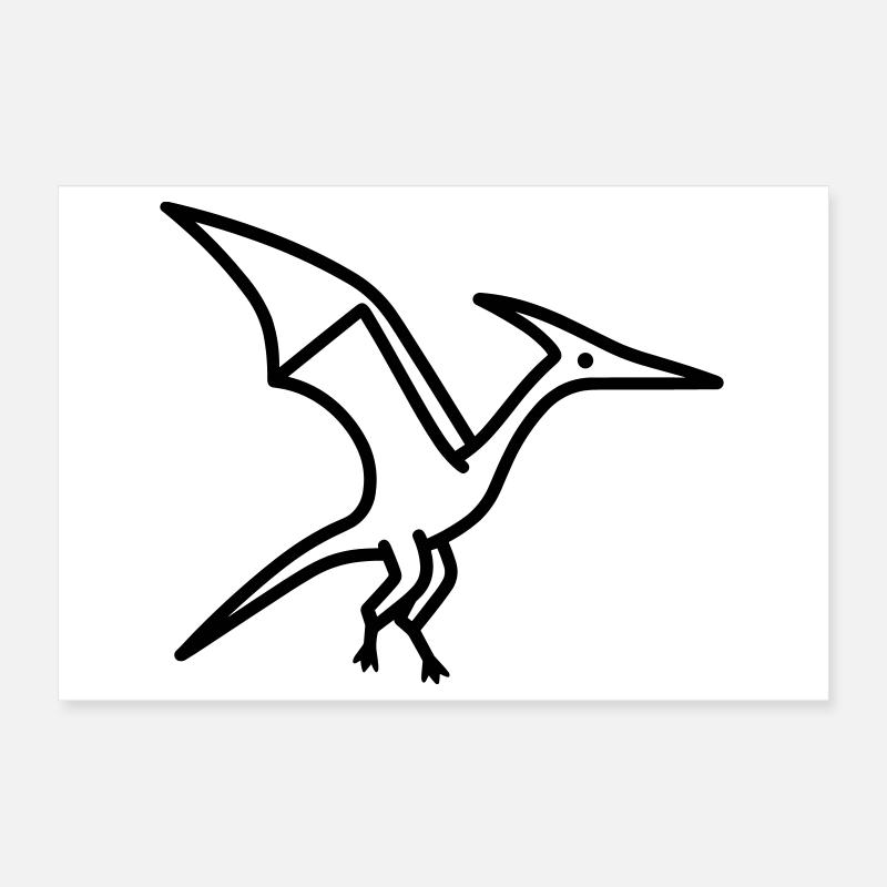 Pterodaktylus Poster 30x20 cm