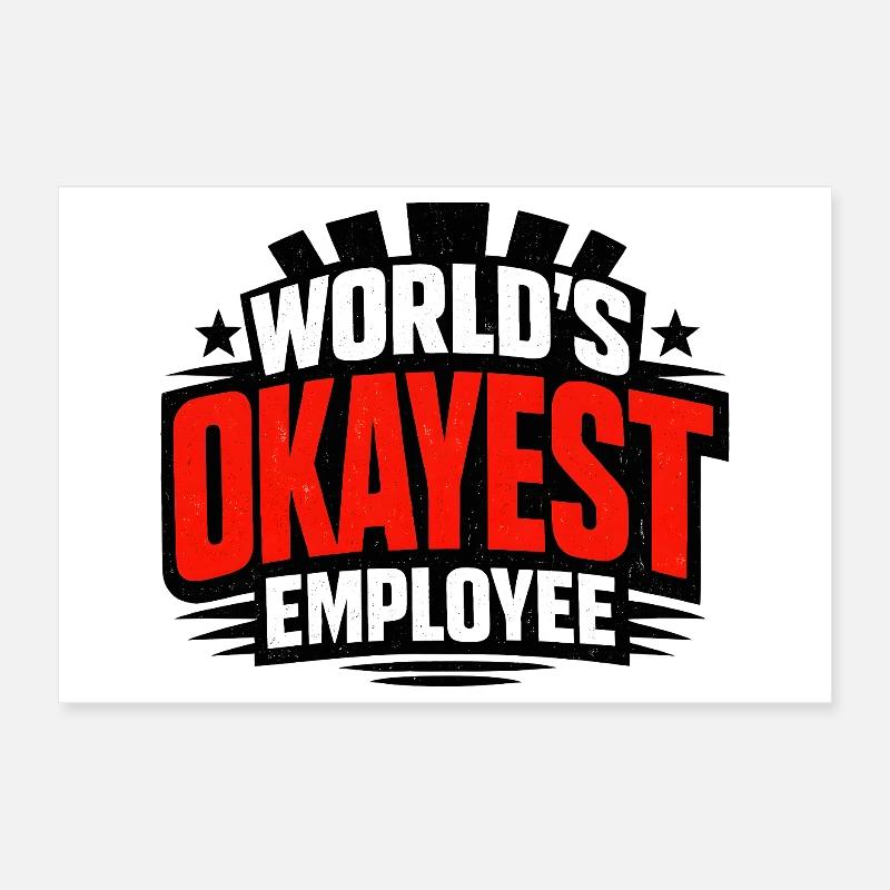 Der beste Mitarbeiter der Welt Poster 30x20 cm