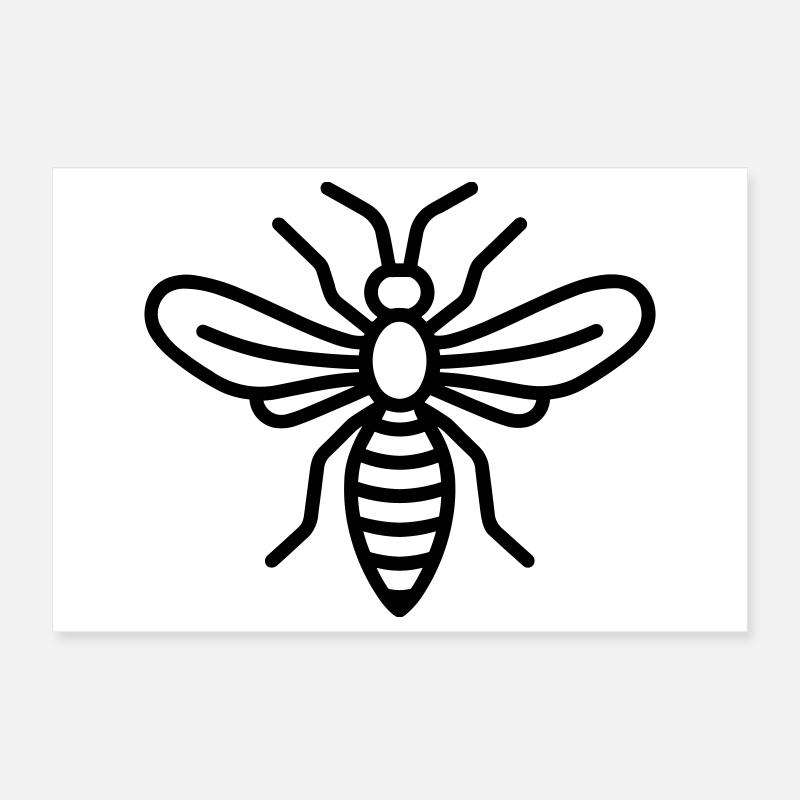 wasp Poster 12" x 8" (30x20 cm)