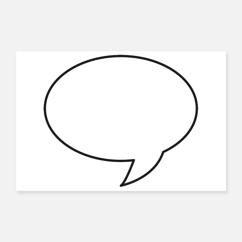 Chatblase Poster 30x20 cm