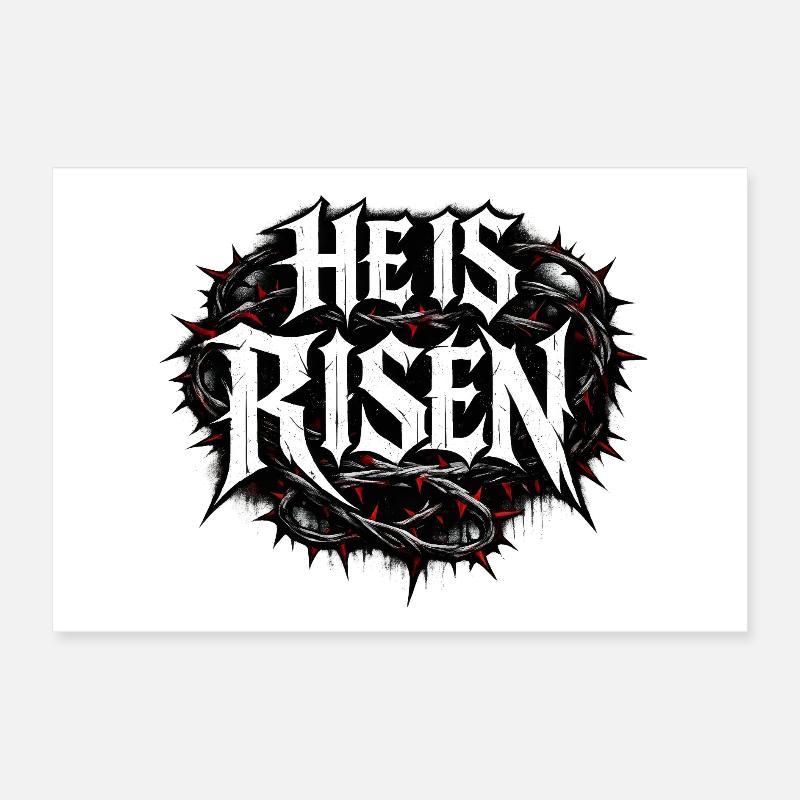 He is risen Poster 30x20 cm
