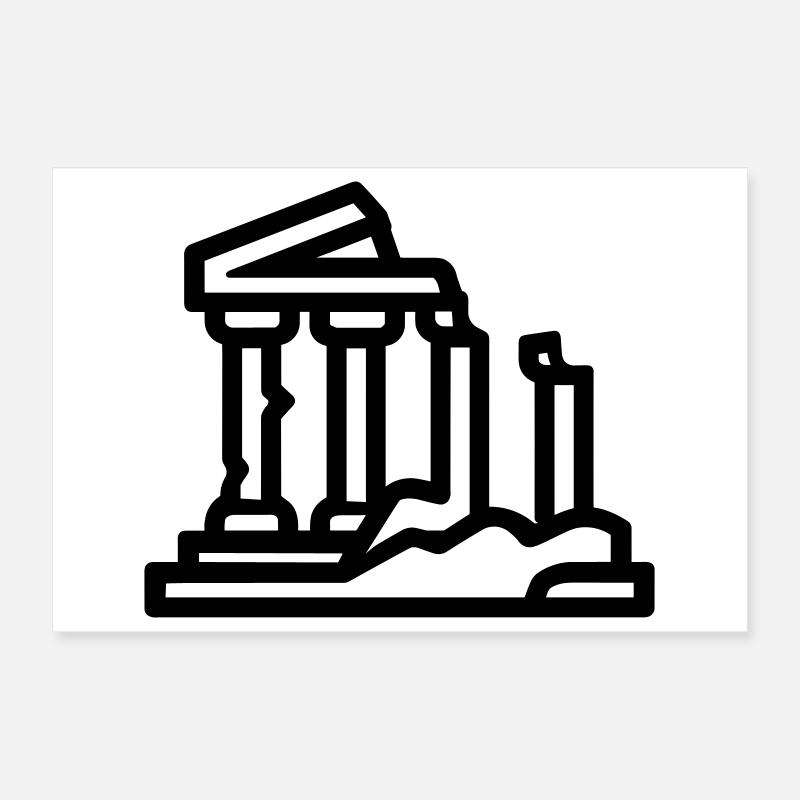 ruines Poster 30 x 20 cm