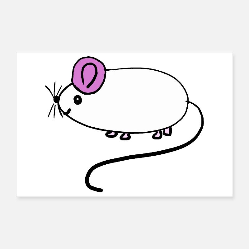 Bébé des rats rats rats rongeurs Poster 30 x 20 cm