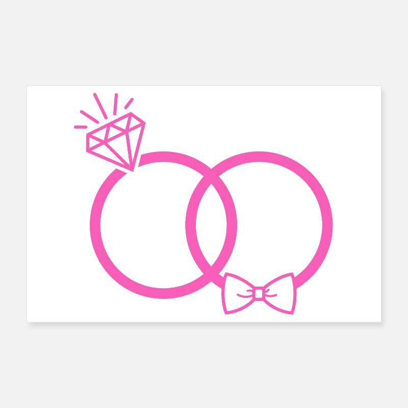Alliances roses Poster 30 x 20 cm