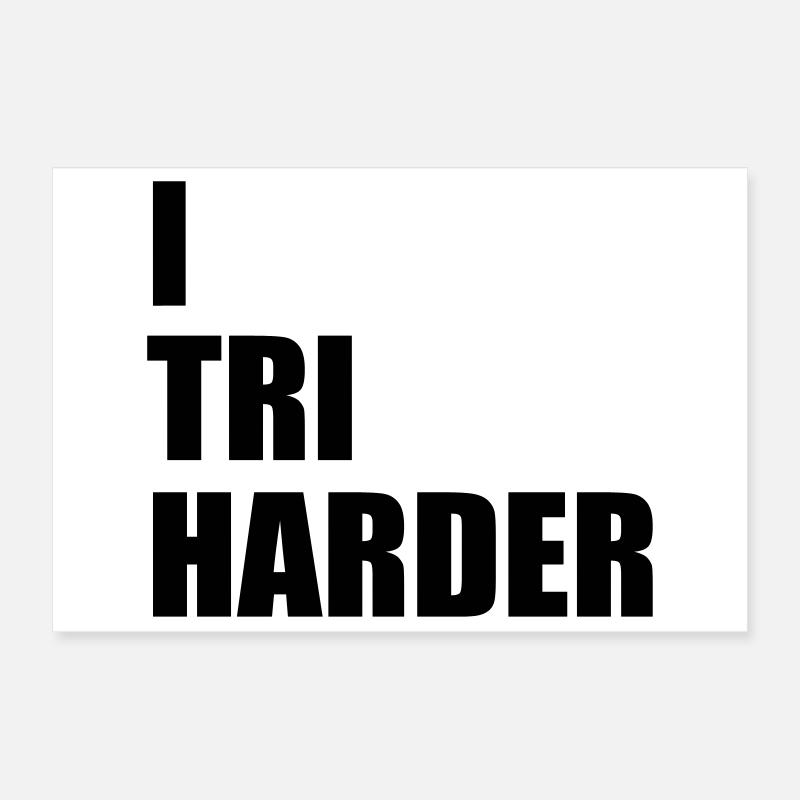 Triathlon Poster 30x20 cm