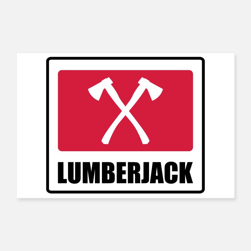 Lumberjack Poster 30x20 cm