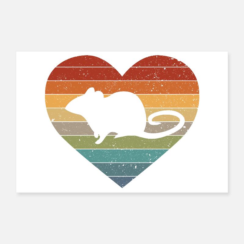 Rat rats Poster 12" x 8" (30x20 cm)