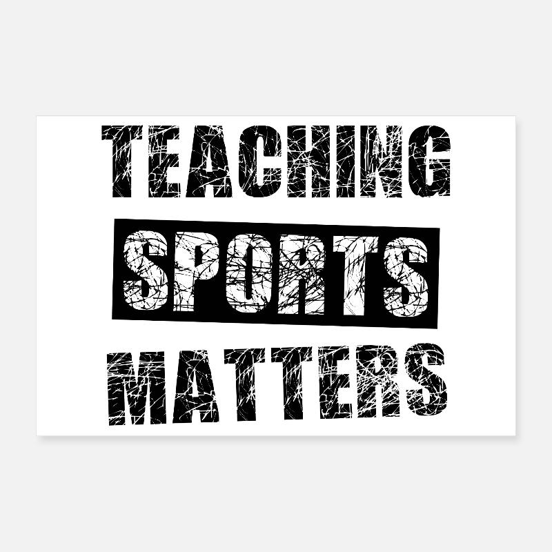 Sportlehrer Poster 30x20 cm