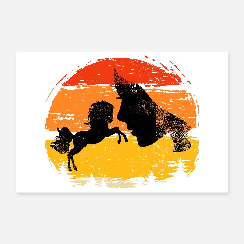 Riding for horse whisperers, riding for beginners Poster 12" x 8" (30x20 cm)