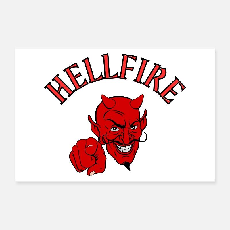 diable, satan, diable, hellfire Poster 30 x 20 cm