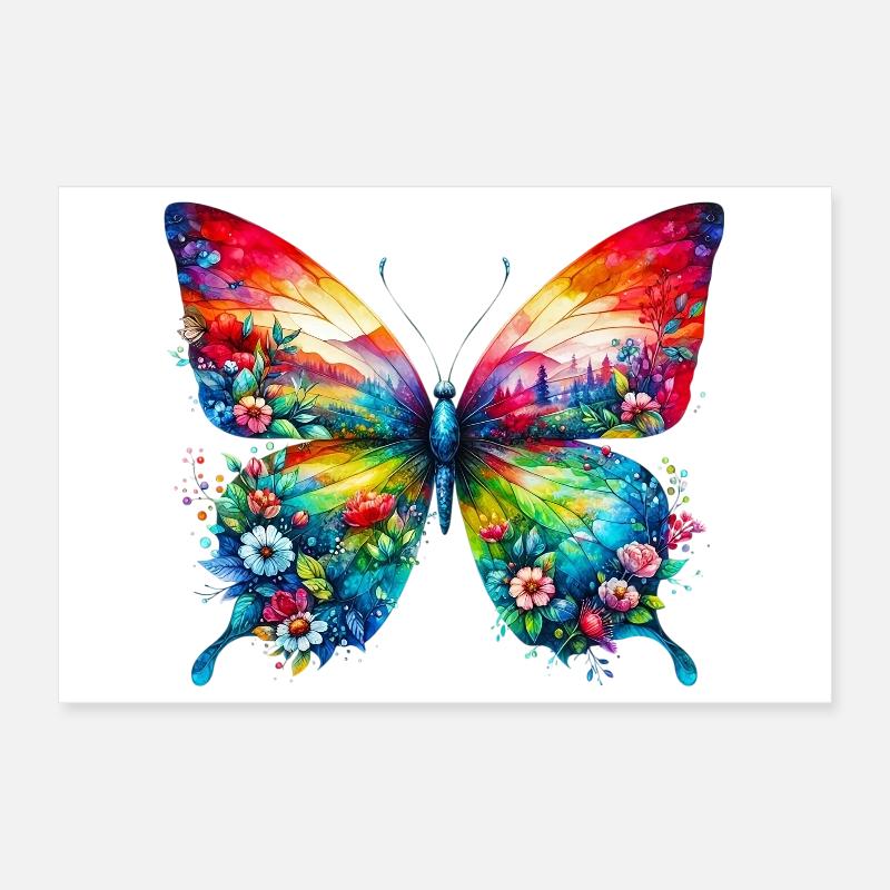 Papillon Poster 30 x 20 cm