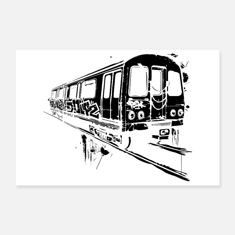 Railway Graphic Poster 12" x 8" (30x20 cm)