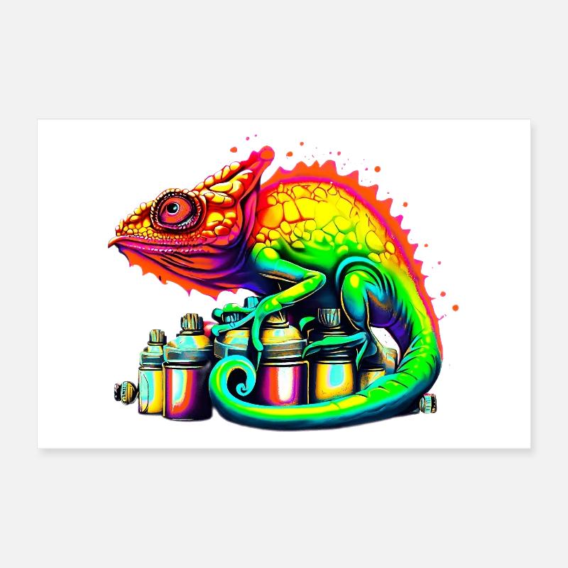 Chamäleon Poster 30x20 cm