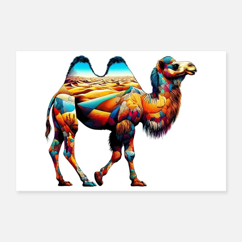 Chameau Poster 30 x 20 cm