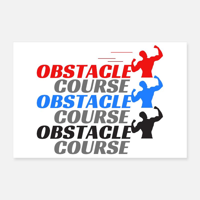 Parcours d’obstacles - Obstacles Poster 30 x 20 cm