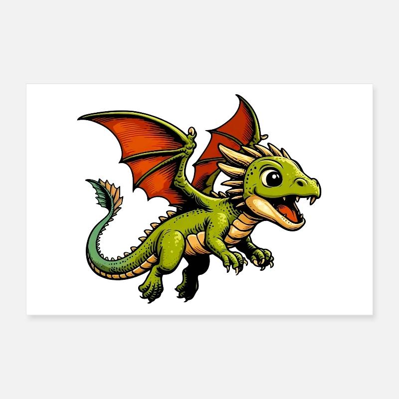 Dragon Poster 30 x 20 cm