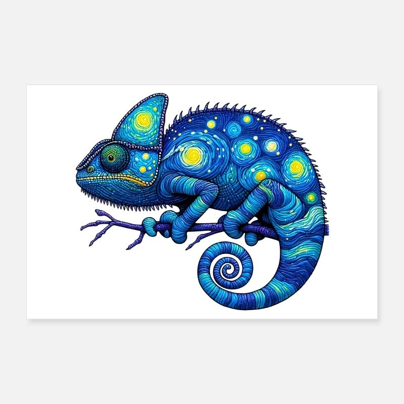 Caméléon Poster 30 x 20 cm