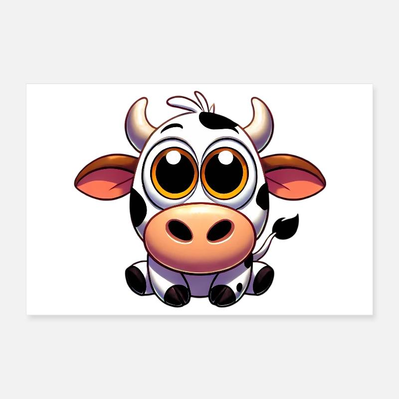 Vache Poster 30 x 20 cm