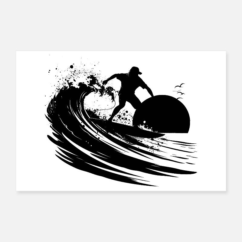 Surfer Poster 30x20 cm