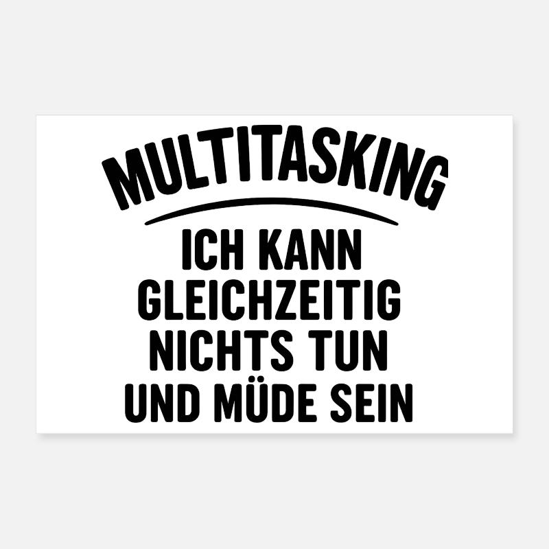 Multitasking Poster 30x20 cm