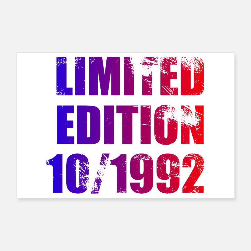 33e anniversaire Edition limitée 10/1992 Poster 30 x 20 cm